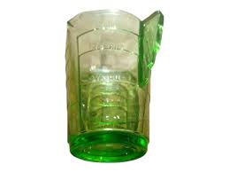 Vintage Green Uranium Glass Measuring Cup: Triple Spout - Etsy