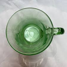 Vintage Green Glass Commemorative Tankard for King George ...