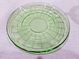 Vintage Anchor Hocking Block Optic Green Depression Glass Cups & Saucers Set of 6 - Etsy