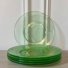 Vintage Cracky Depression Era l.e. Smith Crackle Salad Plates- Set of 5 | Chairish