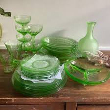 Vintage Antique Variety of Cameo Ballerina Princess Pattern Depression Uranium Glass, Vaseline Anchor Hocking, Sold Individually, 1930-1934 - Etsy