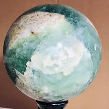 2685g Large Natural Green Fluorite Quartz Crystal Sphere ...
