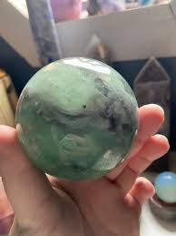 Green/purple Flourite Sphere - Etsy