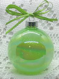 Neon Green Iridescent Glass Glitter Sparkly Christmas ...