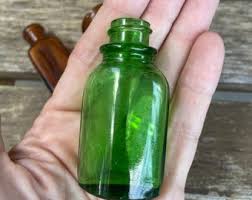Antique Colored Glass Medicine Bottles Green and Brown Glass Old Perfume Bottles North Georgia Bottle Dump Bottles Set of 3 #B6B READ DETAIL - Etsy