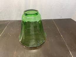 Green Depression Vaseline Glassware | Choose From Fan Vase or Large Vase | Circa 1930's | Uranium | Vaseline Glass | - Etsy