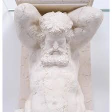 Greek Classic Cast Stone Console Table, 1970s | Chairish