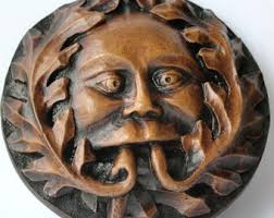 Green Man Reproduction Medieval Carving. St. Laurence's ...