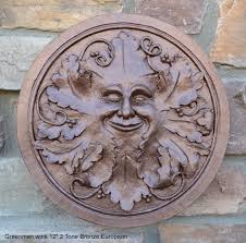 Nature Garden Greenman wink Sculpture Plaque 12" Neo-Mfg ...