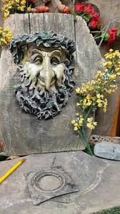 Long Nose Greenman, Concrete Tree Face, 9 In. (23 Cm), Leafman Mask, Gothic Face, Green Man, Tree Wood Spirit Face, Avtechstonegallery. - Etsy Canada