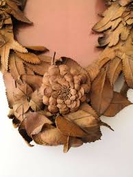 Antique and unusual French flower leather mirror frame S XIX | eBay