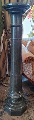 Vintage Italian Green Marble Pedestal Stand at 1stDibs | marble pillar stand