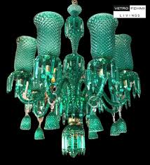 Traditional Glass Chandelier of 8 light | Vetro fehmi