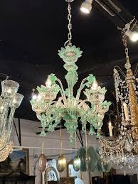 Petite Mint Green Murano Chandelier – Legacy Antiques