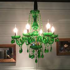 LED Teardrop Crystal Chandelier - Modern Green Design ...