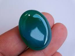 Natural Green Onyx Top Front To Back Drilled Hole Oval ...