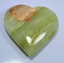 Big Size Onyx Massage Heart 193.6 Grams