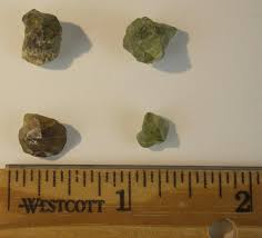 DEMANTOID (GARNET) CRYSTALS - Lot of 4 - 1.1 cm - KARIBIB ...