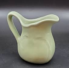 Vintage Mini Green Pottery Pitcher Unmarked | eBay