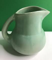 Vintage SHEARWATER PITCHER Soft Green Glaze Stamped Bottom ...