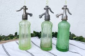 Antique Apple Green Seltzer Bottle: Half Liter Soda Siphon ...