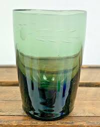 4 Vintage Hand Blown & Etched Multi Color Shot Glasses 2" x 1 1/2" | eBay