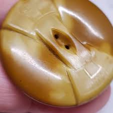 Vintage Button, 1 Extra Large Size 1 3/8 Inch 35mm Tan Tight ...