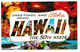 HAWAII The 50th State Multi Pics ALOHA Large Letter Format ...