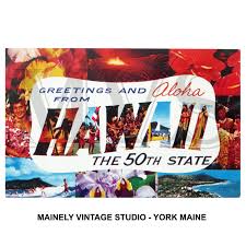 Greetings From Hawaii HI Vintage Postcard JPEG Images ...