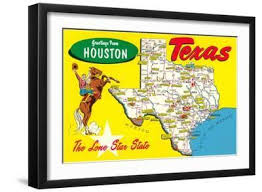 Greetings from Houston, Texas' Print | AllPosters.com