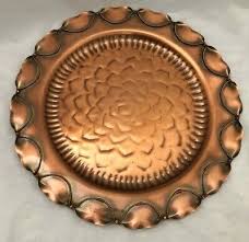 Detailed Copper Metal 14" Tray | eBay