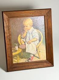 Vintage Lithograph “Gretchen” Signed James Ingwersen ...