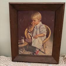 Vintage Framed Print: Gretchen by James Ingwersen, 1960s ...