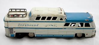 Sold at Auction: HTC Made in Japan, Vintage Tin Toy Of Greyhound Scenicruiser 3446