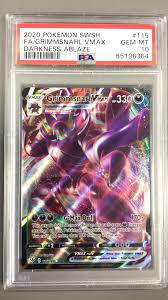 2020 Pokemon Sword & Shield Darkness Ablaze 115 Full Art/grimmsnarl Vmax PSA 10 | GameStop