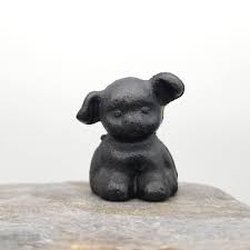 Vintage Cast Iron Puppy Dog Miniature 1 5/8" Figure ...