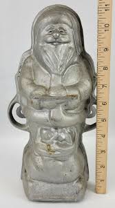 Vtg Cast Aluminum Figural Santa Claus Cake Mold 11" Inch | eBay