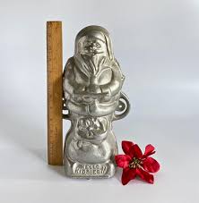 Vintage Santa Mold, Cast Aluminum, Hello Kiddies - Etsy