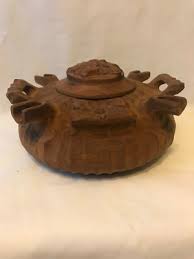 La Grolla 4 Spout Hand Carved Wood Coffee Liquor Friendship ...