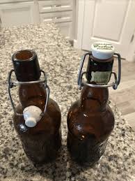 Pair of Grolsch Glass Beer Bottles Porcelain Flip tops Brown Lot Of Two | eBay