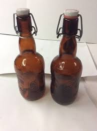 Lot of 2 Vintage Brown Glass Grolsch Beer Bottles Porcelain Home Brew Swing Top | eBay Australia