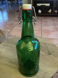 22oz Swing Top Green Bottle | eBay