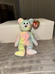 RARE TY Beanie Baby GROOVY The Ty-Dyed Bear ( retired errors ) 8421042562| eBay