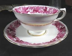 Copelands Grosvenor Mulberry Red Cup & Saucer A581 | eBay