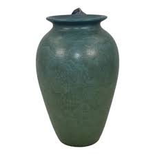 Ephraim Faience 2011 Hand Made Pottery Springtime Iris Vase E02 sold at auction on 16th February | Just Art Pottery