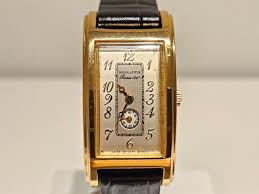 VINTAGE SWISS RARE TANK GOLD PLATED MEN'S LADIES WATCH ...
