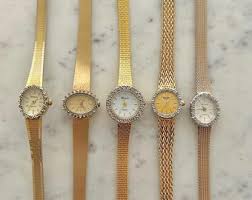 Vintage Gold Tone Ladies Watches – Dainty Retro Wristwatches ...