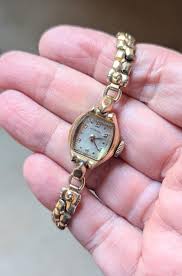 Vintage Wittnauer Ladies Watch: 10K RGP, Gold Plated Stretch ...