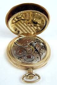 Lot - A HAMILTON 14K YELLOW GOLD OPEN FACE POCKET WATCH