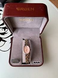 GRUEN TWO TONE SILVER DIAL LADIES WATCH 208-2035 | eBay